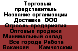 Торговый представитель › Название организации ­ Доставка, ООО › Отрасль предприятия ­ Оптовые продажи › Минимальный оклад ­ 1 - Все города Работа » Вакансии   . Камчатский край,Петропавловск-Камчатский г.